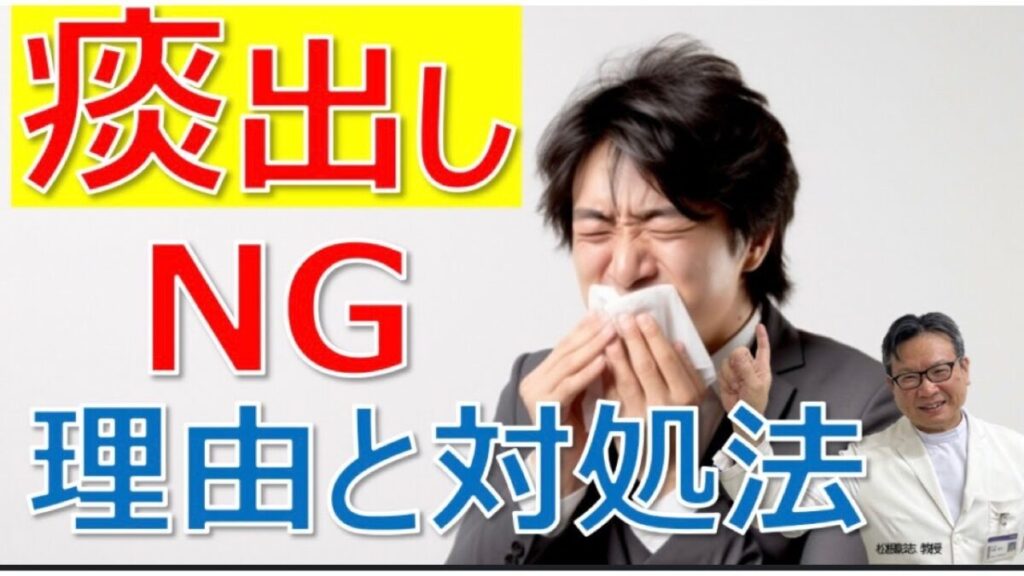 膿痰は出してはいけないって本当？市販薬は効く？痰の原因と対処法について松根彰志先生がやさしく解説